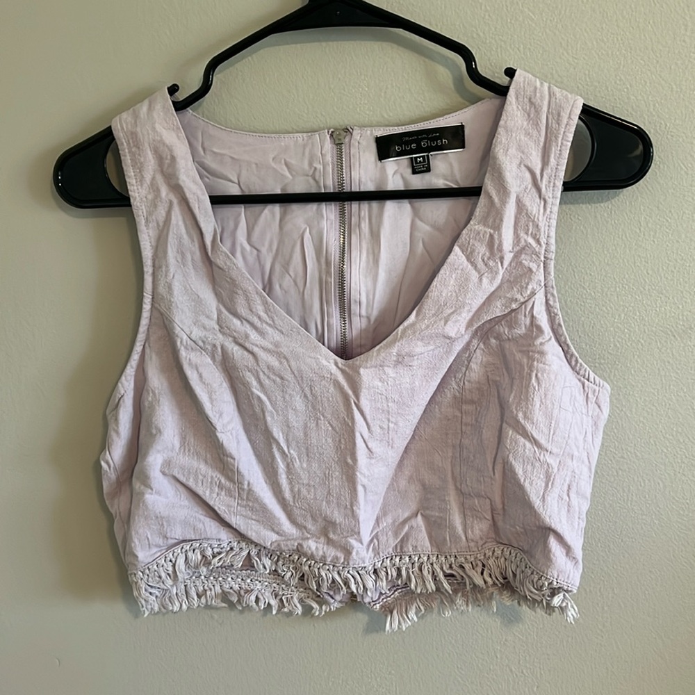 Pitaya lilac crop top